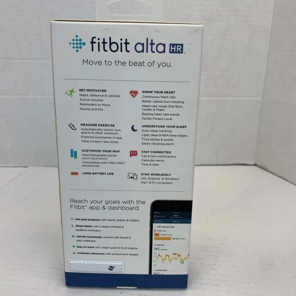 Fitbit Alta HR Fitness Tracker W Heart Rate, 7 Day Battery Life, Size SM READ